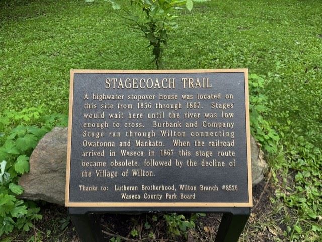 Stagecoach Trail Plaque